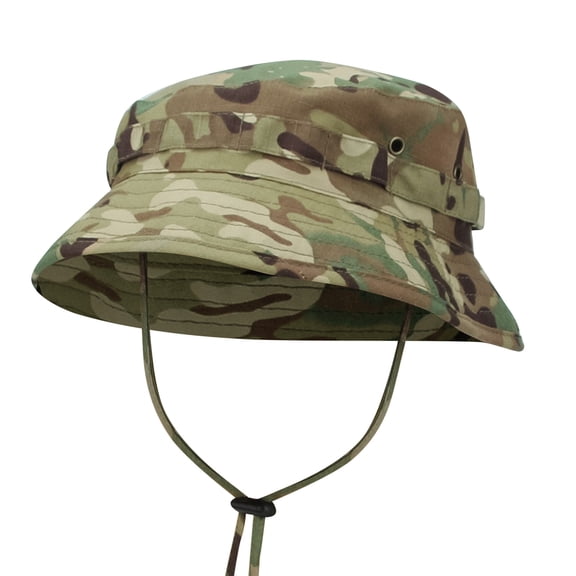 Outdoor Camouflage Short Brim Hat Summer Sun Protection Fisherman Hat for Hiking Hunting Fishing and Camping