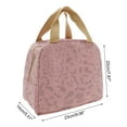 thumbnail image 5 of Unique Bargains 1 Pc Portable Insulated Lunch Bag for Work 9.06"x5.51"x7.87" Pink, 5 of 5