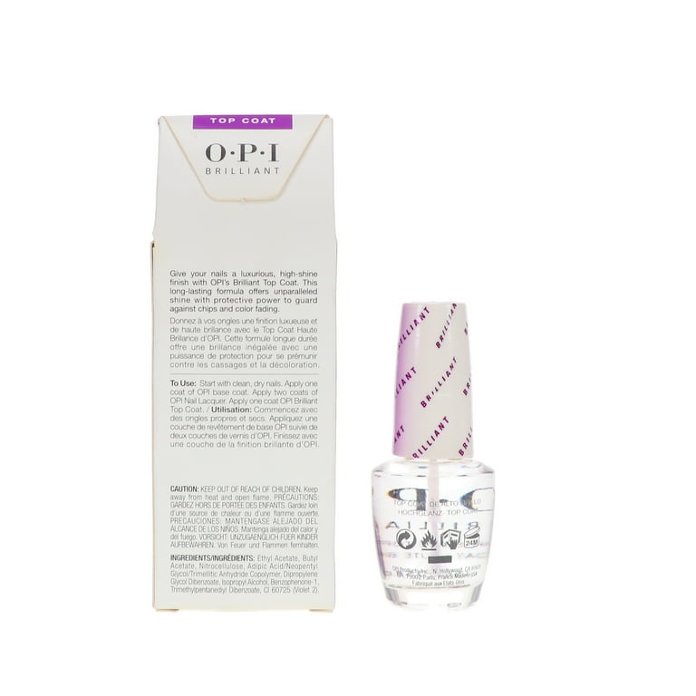 OPI Nail Lacquer, NT T37, Brilliant Top Coat, 0.5oz OPI Nail Lacquer, NT T37, Brilliant Top Coat, 0.5oz