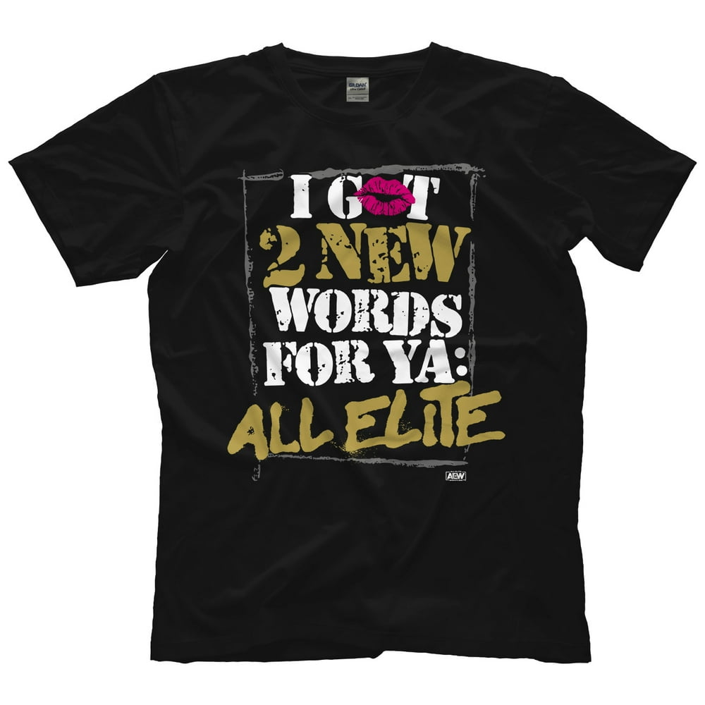 Pro Wrestling Tees⢠- LICENSED Billy Gunn 2 New Words AEW All Elite Wrestling Adult T-Shirt