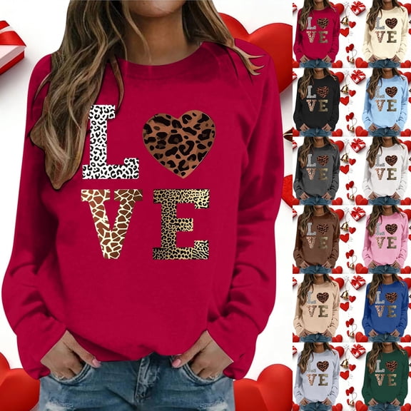 Women's Casual Crew Neck Sweatshirt Long Sleeve Loose Hoodless Pullover Top for Athletic Leisure Wear