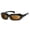Glossy Black Frame, variant on Churada Wind-Blocking Padded Polarized Sunglasses for Outdoors, UV400, Polarized Copper Lenses, Glossy Black, Small & Medium