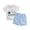 Z01-White, variant on Ymyiu Boys Short Sets Toddler Baby Boy Clothes Beach Short Sleeve T-Shirt and Drawstring Shorts Set Summer Outfit 6-12 Months (Green,6-12 Months)