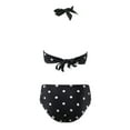 thumbnail image 4 of Aayomet Maillot de Bain pour Femmes 2 Pcs Bikini Imprimé Ensemble Bikini (Noir, G), 4 of 5