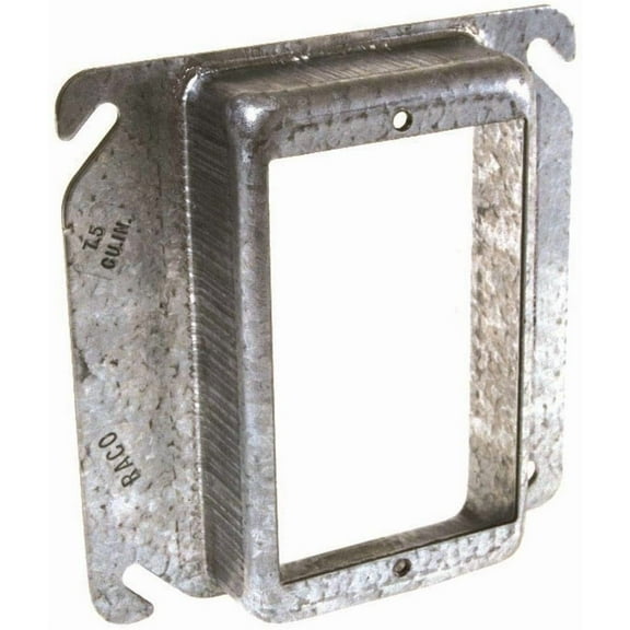 RACO 1-Gang Square Outlet Cover - 4.5 Cu. In - Pack of 25