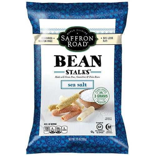 Saffron Road Bean Stalks, Sea Salt (12X3.5 Oz ) by Saffron Road