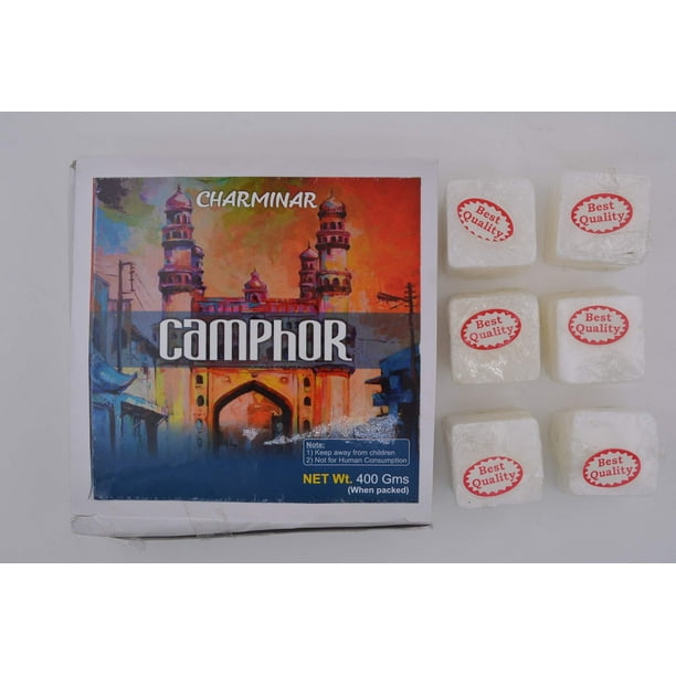 Charminar Camphor Tablets from India 400 Grams 64 Tablets Charminar