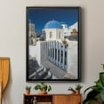 thumbnail image 6 of Santorini Sidewalk Premium Framed Print - Ready to Hang, 6 of 9