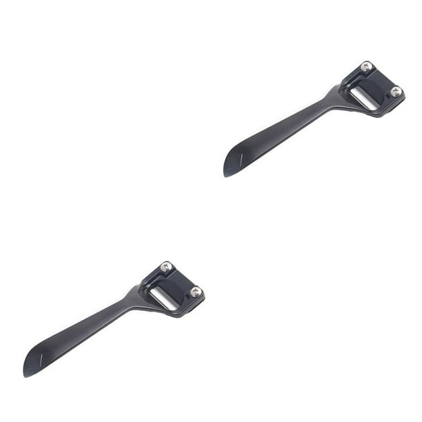 Toystoory Skiver de cuero Skiving Shove Safe Trimming Supplies Fabricación de artesanías profesionales Herramientas de artesanía en cuero Negro 2piezas
