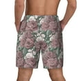 thumbnail image 4 of Goofa Rose Flowers Printed Men's Swim Trunks Board Shorts Quick Dry Mens Swimming Trunks with Compression Liner,Breathable Fit Hawaii Beach Shorts-XX-Large, 4 of 9