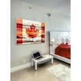thumbnail image 7 of Parvez Taj "Canadian Leaf" Painting Print on White Wood, 7 of 7