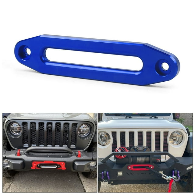 pitrice Winch Rope Guide Universal Fairlead Parts ATV Accessory Fittings Part Mountings Synthetic Black Protector Black Blue