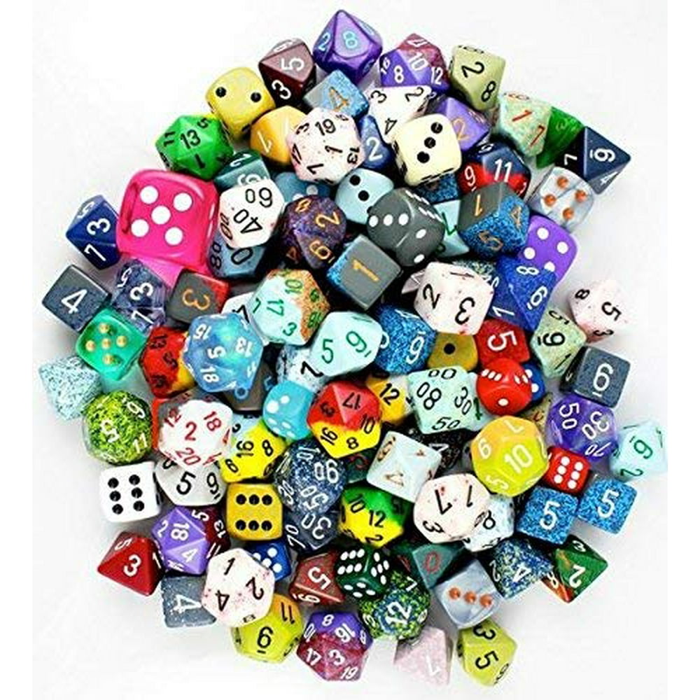 Chessex Quarter (1/4) Pound Of Dice Rpg Chessex Game Dice D4, D6, D8