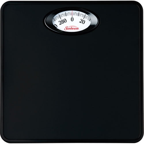 Sunbeam Rotating Dial Bathroom Scale Black