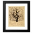 thumbnail image 2 of Edvard Munch 12x14 Black Modern Framed Museum Art Print Titled - The Oak, 2 of 5