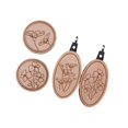 thumbnail image 3 of Lipstore 4 Pieces Needle Minders Needle Threader Set Wooden Practical Flexible Sewing Pin Set B, 3 of 8