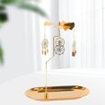 thumbnail image 3 of Gold Candle Holder Rotating Tea Light Holder Tea Light Holder Candle Holder Metal Candleholder Decor F, 3 of 7