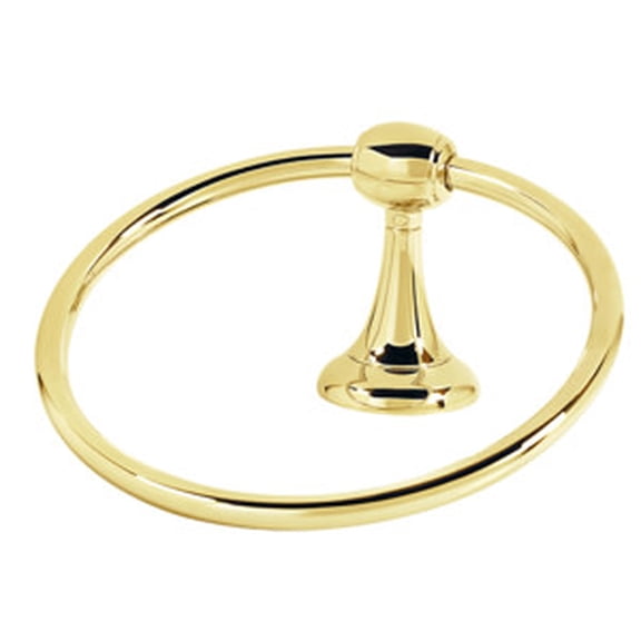 Alno Royale Series Towel Ring - Polished Brass