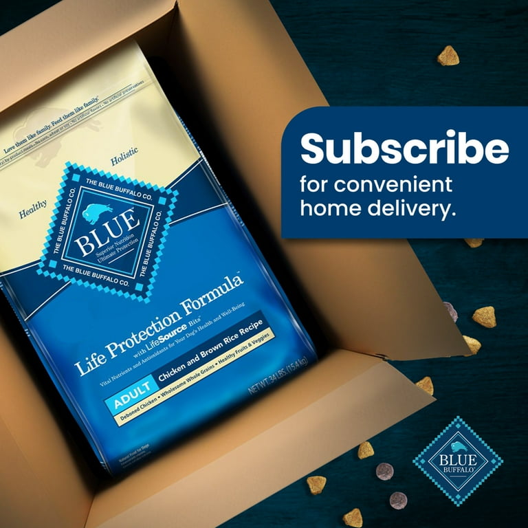 Blue Buffalo Life Protection Formula Adult Kibble Chicken Brown Rice 15 lbs. Walmart