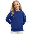 thumbnail image 3 of OGLCCG Girls Oversized Sweatshirt Kids Long Sleeve Crewneck Fleece Lined Cute Pullover Tops with Pockets Lightweight Fall Winter Shirts 5-14 Years, 3 of 7