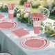 thumbnail image 4 of 175 PIEZAS Cielito Lindo Juego de Vajilla de Barro Mexicano para Fiesta Incluye Platos de Papel Cielito Lindo Rosa, Servilletas y Vasos para Boda, Cumpleaños, Decoración de Fiesta (Rosa), 4 of 4