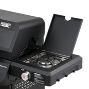 Monument Grills Mesa 3-Burner Black Propane Gas Grill with Clear View Lid and LED Controls