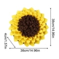 thumbnail image 3 of Snuffle Mat for Dogs Sunflower, Large Dog Snuffle Mat 15” x 15”, Plush Enrichment Toy Slow Feeder, Mental Health Puppy Chew Toys to Keep Them Busy, Machine Washable, Snuffle Mat for All Breeds Sizes, 3 of 5