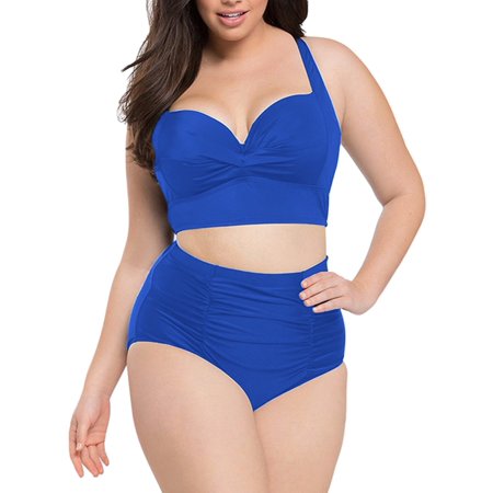 High waisted bikini plus size walmart