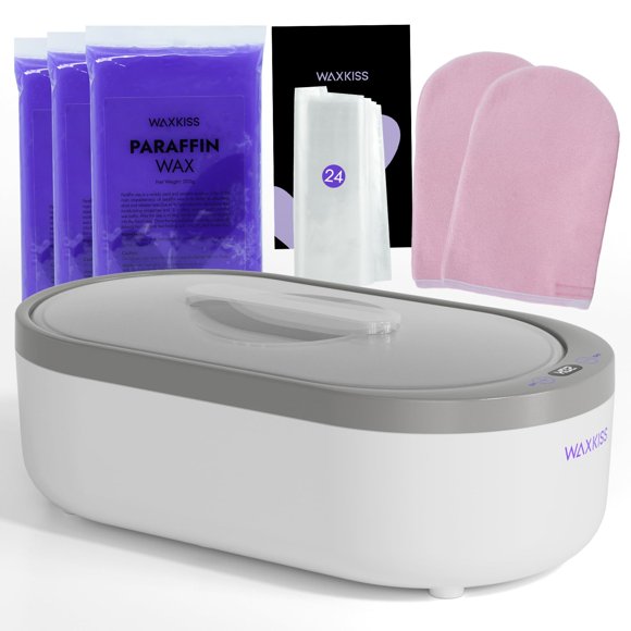 Máquina de cera de parafina Waxkiss de 2000 ml para manos con 3 paquetes de cera