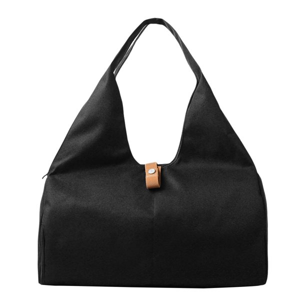 Bolsa de gimnasio Bolsa de noche portátil Bolsa de deporte Bolsa de lona para acampar Fitness Entrenamiento Negro