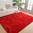 thumbnail image 3 of Softlife Softlife Super Soft Shaggy Area Rugs For Living Room Fluffy Carpets For Bedroom Home Decor,5.3'X7.5',Red, 3 of 9