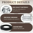 thumbnail image 4 of WWS-Percolateur à Café Bouton en Plastique et Anneaux de Lavage Compatibles avec Percolateurs à Café Farberware Yosemite, Compatible avec Pièces de Rechange de Cafetière Farberware, Percolateur à Café Transparent 2 S, 4 of 4