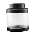 thumbnail image 3 of deevoka Airtight Storage Jar with Lid Sealed Clear Can for Sugar Dried Fruits Cookie Black, 3 of 9