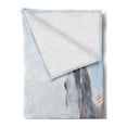 thumbnail image 2 of Country Soft Flannel Fleece Throw Blanket, Grey Horse on Winter Landscape Snowfall in Wilderness Royal Animal Nature, Cozy Plush for Indoor and Outdoor Use, 50" x 60", White Brown, by Ambesonne, 2 of 5