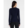 thumbnail image 4 of Scenario Women's Rib Mock Neck Top with Long Sleeves, Sizes XS-XXXL, 4 of 6