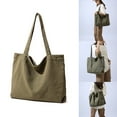 thumbnail image 2 of Casual Handbag Bag Versatile Shopping Shoulder Bag Large Capacity Hobo Bag Girl Women Fashion Canvas Tote Bag, 2 of 20