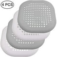 thumbnail image 2 of Hair Catcher - Square Shower Drain Cover - Silicone Hair Stopper with Suction Cup, 2 of 4