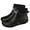 Black, variant on White Unisex Casual Rain Boots Short Rubber Waterproof Low Top Winter Boots For Men Women Outdoor Solid Color Shoes