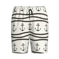thumbnail image 4 of Naloa Anchors and Ropes Men's Short Pajama Pants, Lounge Comfort Shorts with Elasticized Waistband and Side Pockets - XX-Large, 4 of 9