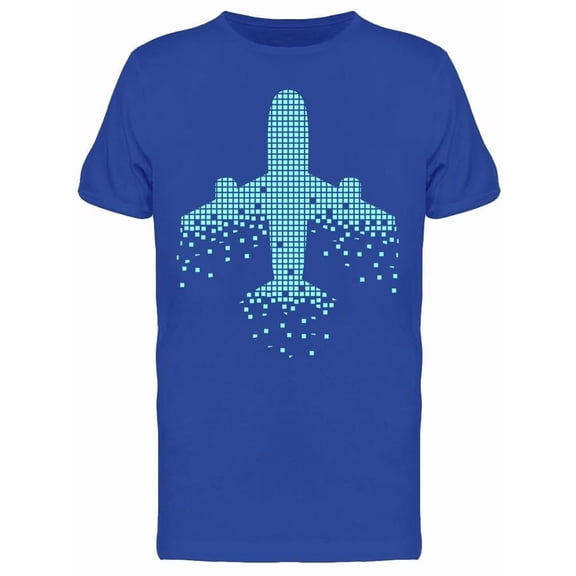 Dotted Airplane Design T-Shirt Men -Image by Shutterstock, Male 3X-Large