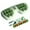 Green, variant on 11.4*5.9" Portable Double Foot Massage Roller – 2026 New Dual Foot Massager with 12 Wheels, Improved Circulation & Plantar Acupressure, Portable Feet Massager Tool for Home Office Use – Purple