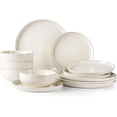 thumbnail image 1 of GBHOME Ceramic Dinnerware Set for 4, 12pcs Stoneware Plates and Bowls Sets, Handmade Chip and Scratch Resistant Dishes Set, Dishwasher & Microwave Safe, 1 of 7