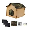thumbnail image 4 of Casa aislada para mascotas con almohadilla, casa plegable para gatos al aire libre para gatos, s y gatitos L, 4 of 8