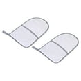 thumbnail image 4 of 2x Guantes de planchación de guantes Vaporizador de planchado Guantes de planchado impermeabilizado Manga de plancha de planchado Mittenas protectores tira gris, 4 of 8