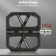 thumbnail image 2 of Pedal,Flat Pedals Carbon Fiber Mtb Pedals Road Fiber Ti Bike Pedals Resistant -slip Corrosion, 2 of 5