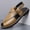 Apricot, variant on Vintage Cowhide Split Toe Two-Strap Back Strap Sandals Low Block Heel Outdoor Beach Leather Footwear