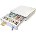 thumbnail image 1 of Cash Drawer \uD Cash Register POS Cash Drawer Box Stainless Steel with Adjustable Bill/ Coin Tray for Canadian Money Compatible for All POS System Printers, 1 of 7