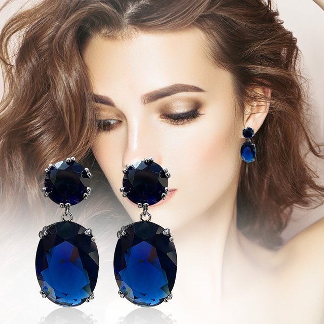 Jewelry Flower Earrings for Ladies Stunning Ice- Design Accessory for Any Occasion