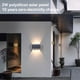 thumbnail image 5 of Bearachild Solar 4 LED Luz de pared exterior Arriba y abajo Decoración luminosa Paisaje Patio trasero Balcón Lámpara con que funciona con luz Iluminación y accesorios Bearachild HA073339-01, 5 of 6