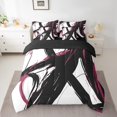 thumbnail image 2 of Erosebridal Abstract Bedding Sets Twin Size, Striped Ombre Comforter Sets with Sheets, Chic Geometric Decor, Reversible 7 Pieces, 2 of 5